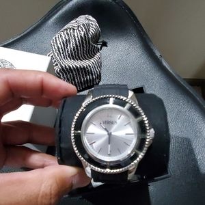 VERSUS VERSACE BLACK BAND WATCH!!!
